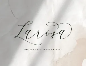 Larosa Script font