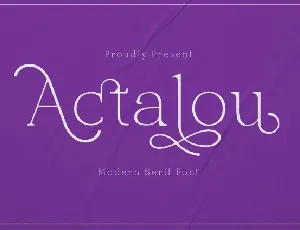 Actalou font