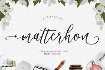 Matterhon Script font