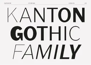 Kanton Gothic Family font