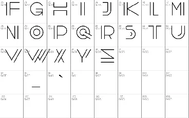 Vector Line font