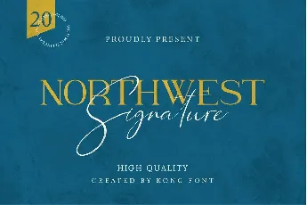 Northwest Signature font