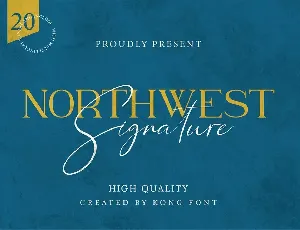 Northwest Signature font