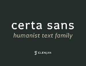 Certa Sans font