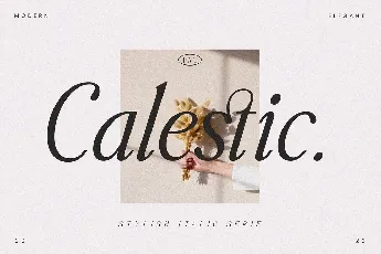 Calestic font