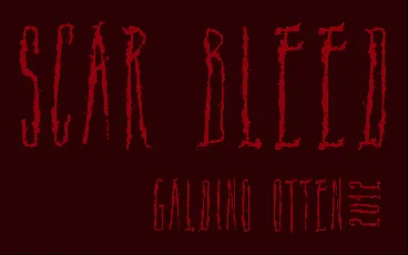 Scar Bleed font