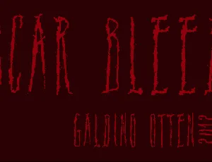 Scar Bleed font