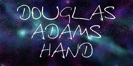 Douglas Adams Hand font