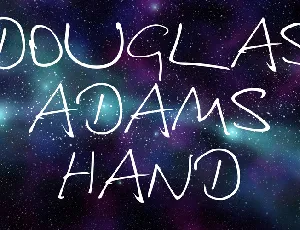 Douglas Adams Hand font