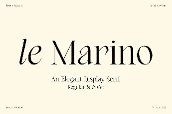 Le Marino font