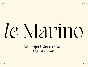 Le Marino font