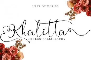 Khalitta Calligraphy font