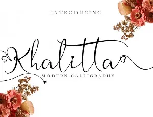 Khalitta Calligraphy font