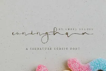 Cuningham Signature Script font