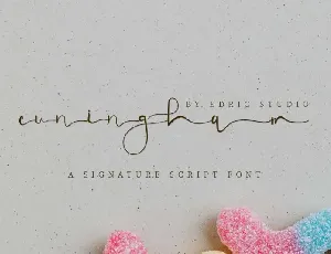 Cuningham Signature Script font