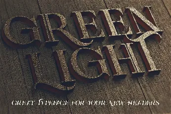 Green Light Display font