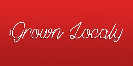 Grown Localy font