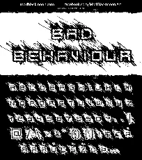 Bad Behaviour font