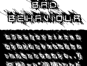 Bad Behaviour font