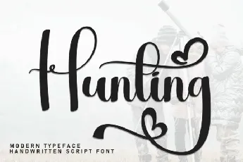 Hunting Calligraphy font