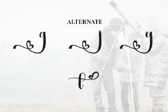 Hunting Calligraphy font