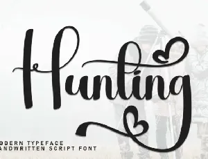 Hunting Calligraphy font