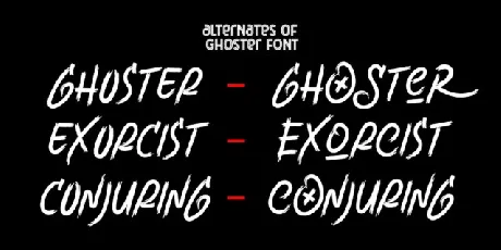 Ghoster font