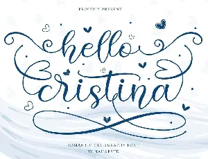 Hello Cristina Script font