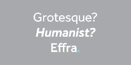 Effra font