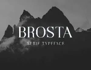 Brosta font