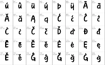 KG Turning Tables font