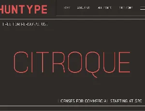 Citroque font