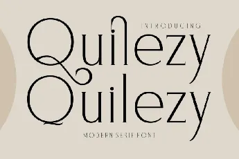 Quilezy font