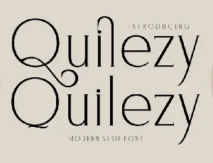 Quilezy font