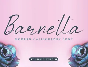 Barnetta Calligraphy font