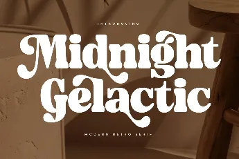 Midnight Gelactic DEMO VERSION font