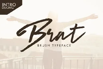 Brat Brush font