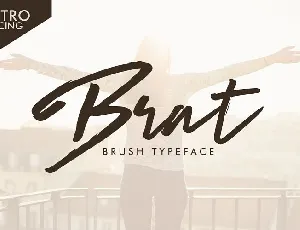 Brat Brush font