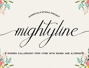 Mightyline font