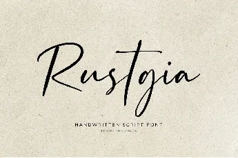 Rustgia font