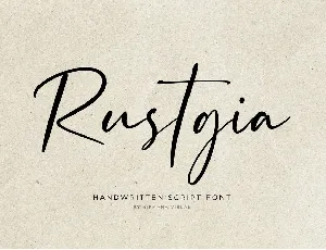 Rustgia font