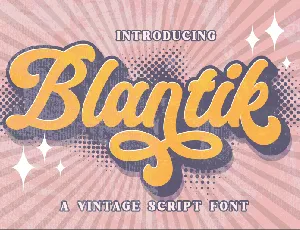 Blantik font