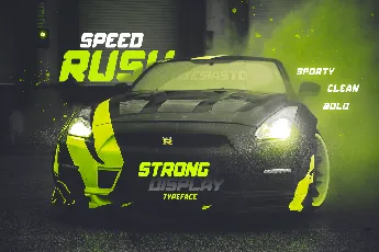 Speed Rush font