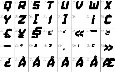 Speed Rush font