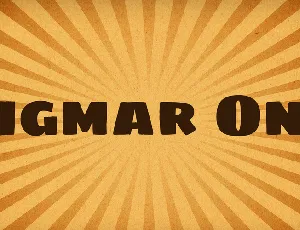 Sigmar One font