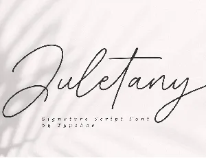 Juletany font