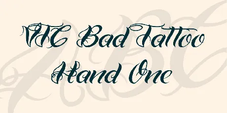 VTC Bad Tattoo Hand One font