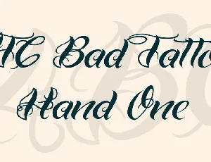 VTC Bad Tattoo Hand One font