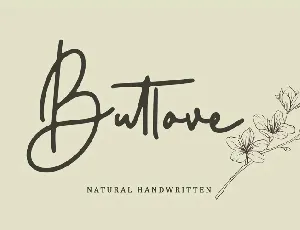 Butlove font