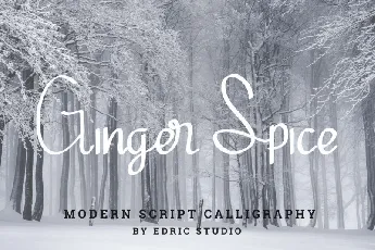 Ginger Spice font